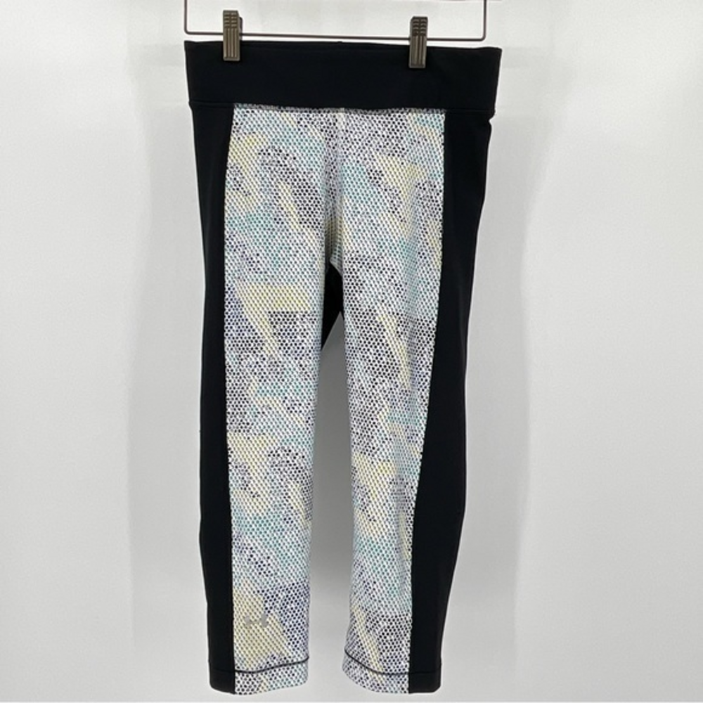 Womens Under Armour Heat Guard No Slip Waist Band Cropped Leggings F5‎